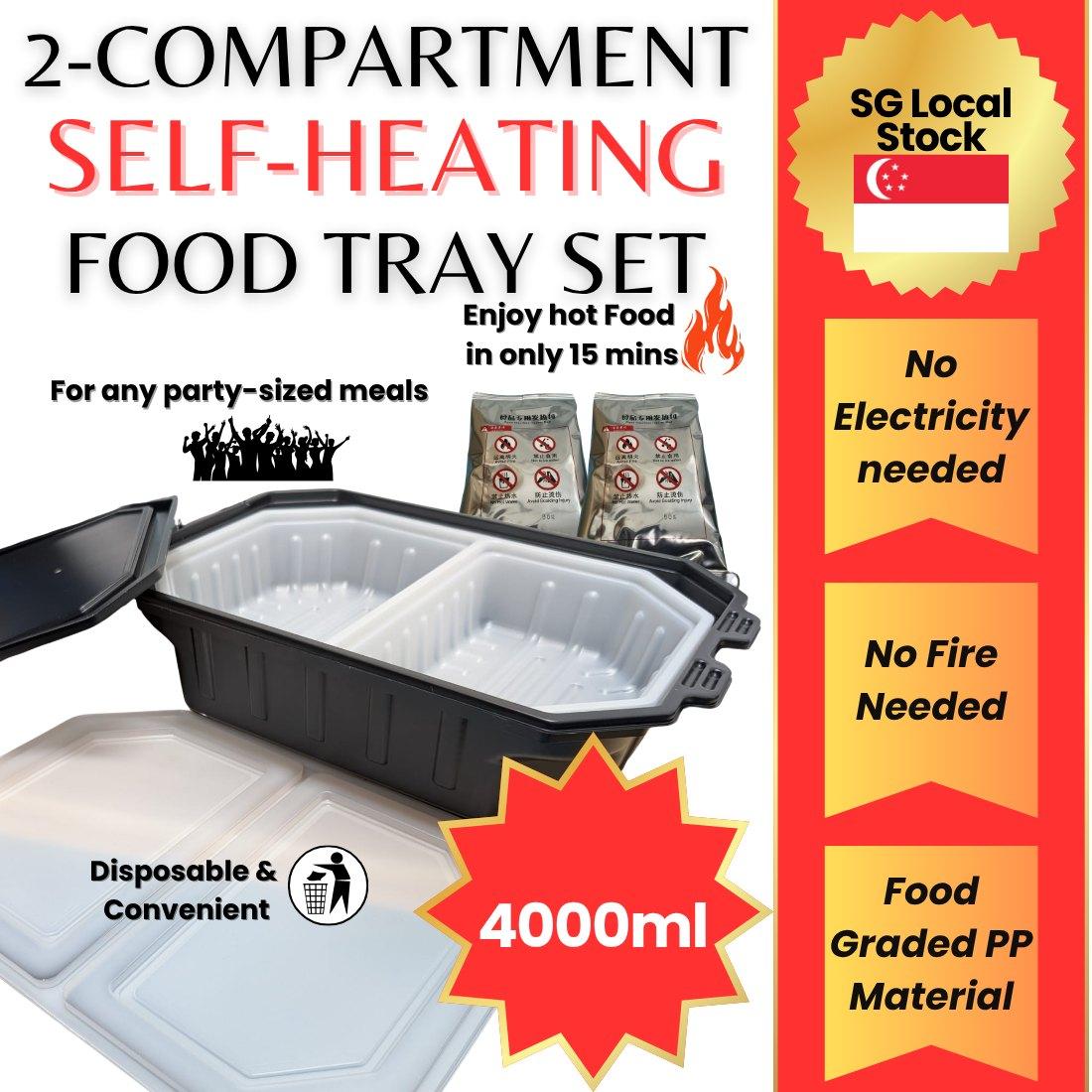 2-Compartment Tray 4000ml — image 2